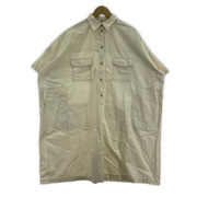 IENA 半袖ワンピース 25SS C.ブロードショートオールインワン 38  ホワイト