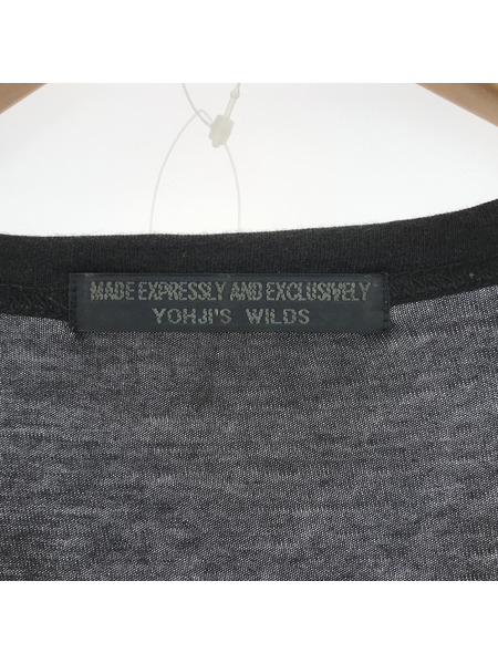 Yohji Yamamoto 長袖Tシャツ・カットソー アシンメトリーデザイン L/S カットソー(1)