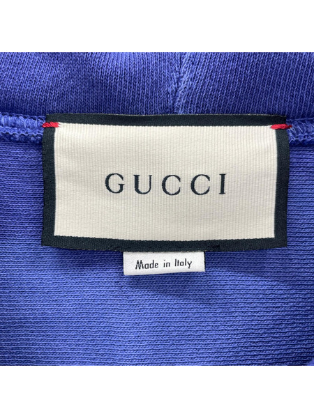 メンズラグ衣料 インターロッキング Gプリントプルオーバーパーカー -M