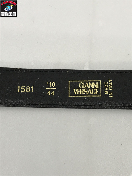 VERSACE イタリア製 レザーベルト 黒