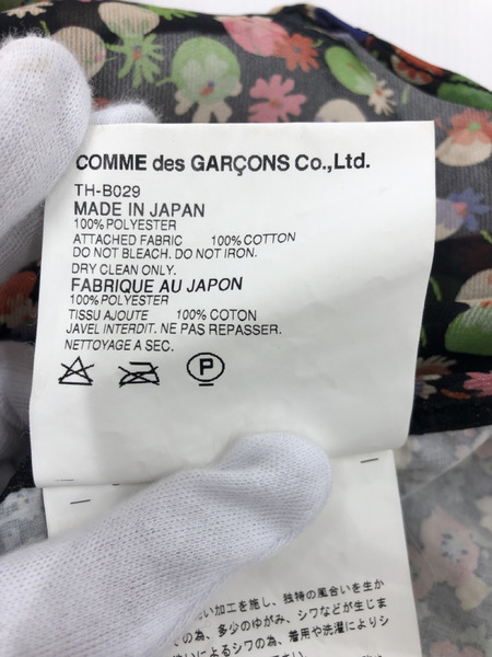 tricot COMME des GARCONS 切替フラワーシャツ
