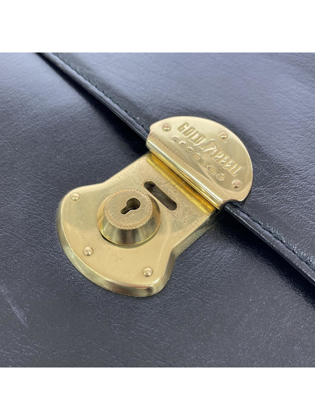 ブリーフケース GOLD PFEIL レザービジネスバッグ 黒[値下]