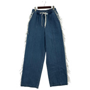 adidas originals×KSENIASCHNAIDER DENIM FRAYED JEAN