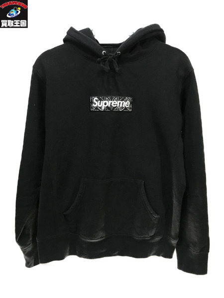 【最終値下】supreme bandanna box logo hoodie黒Sメンズ