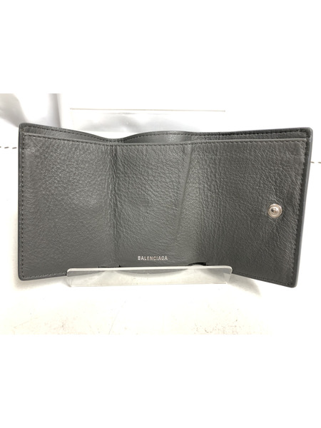 Balenciaga　バレンシアガ　コンパクトウォレット ペーパー　ミニウォレット　グレー