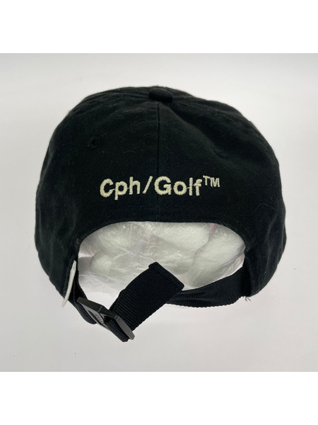 キャップ Cph/Golf ロゴ刺繍 黒