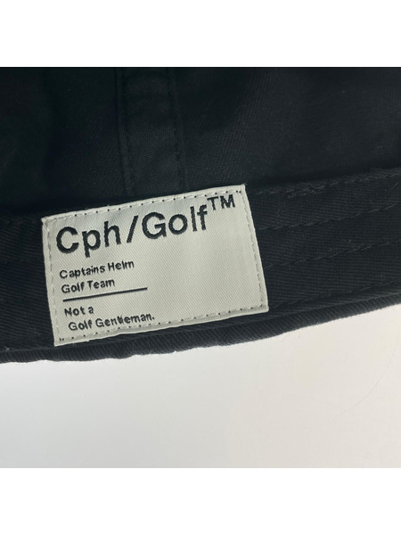 キャップ Cph/Golf ロゴ刺繍 黒