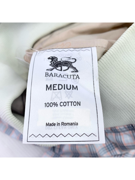 BARACUTA ブルゾン・ジャンパー G9 チェック ハリントンジャケット (M) ブルー