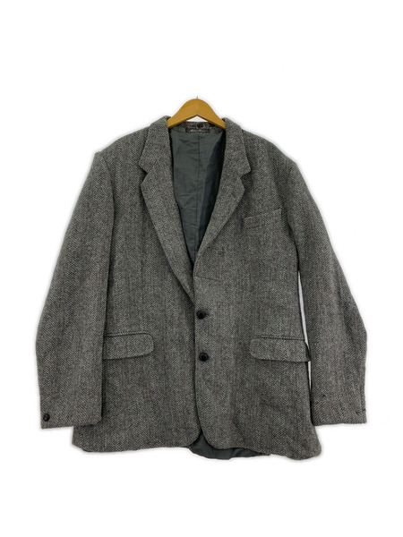 HARRIS TWEED ジャケット 60s シングル ヘリンボーン テーラード (L46)DUNN&Co
