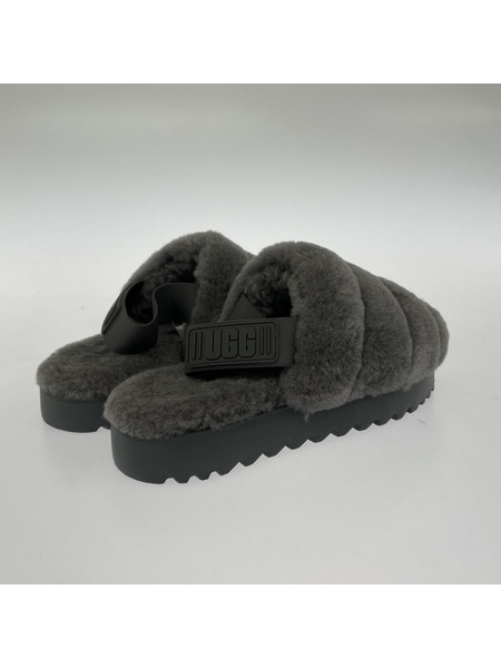 UGG ソノ他 Super Fluff Slipper サンダル 黒 23cm
