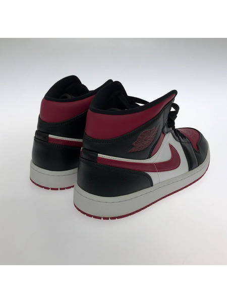 NIKE スニーカー AIR JORDAN 1 MID BLACK/RED/WHITE
