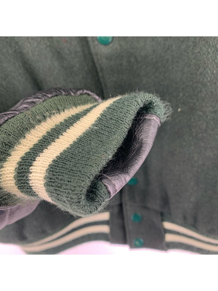 ブルゾン・ジャンパー Golden Bear/袖レザースタジャン/L/GRN