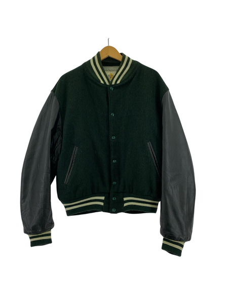 ブルゾン・ジャンパー Golden Bear/袖レザースタジャン/L/GRN