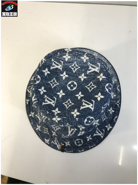 ラグ衣料その他 LV モノグラム ボブ デニム WA2242 ハット M77435