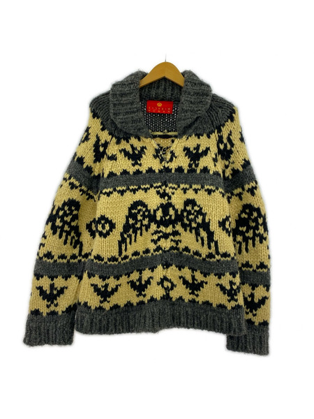 cream soda カーディガン miracle woman フルジップ ニット カーディガン/グレー