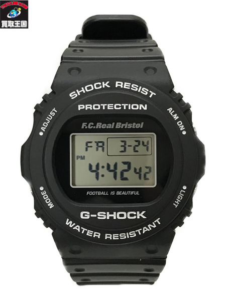 F.C.Real Bristol×G-SHOCK/腕時計/クォーツ/エフシーレアルブリストル×ジーショック/黒/ブラック/DW-5750E[値下]