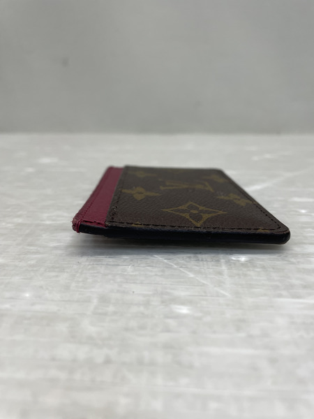 LOUIS VUITTON ポルト カルト サーンプル モノグラム フューシャ カードケース M60703 シリアル無し
