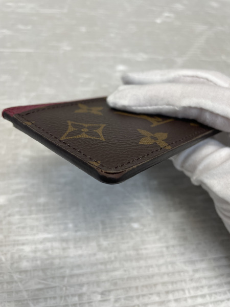 LOUIS VUITTON ポルト カルト サーンプル モノグラム フューシャ カードケース M60703 シリアル無し
