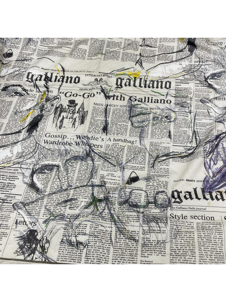 ソノ他 John Galliano NEWS PAPER STOLE