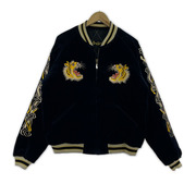 東洋エンタープライズ ジャケット リバーシブルスカジャン 虎&日本地図 (XL) 黒