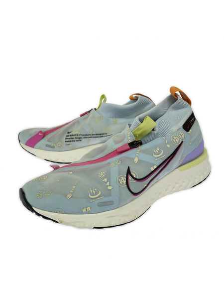 NIKE シューズ react シティ ブルーティント/マホガ