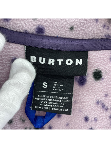 BURTON ソノ他 スナップフリース 紫 (S)[値下]