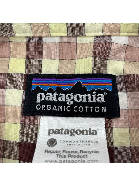 patagonia 半袖シャツ チェックシャツ XS