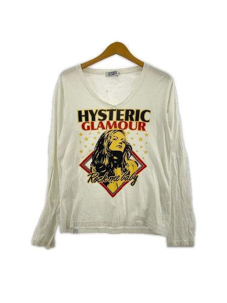 HYSTERIC GLAMOUR 長袖カットソー 白 (S)