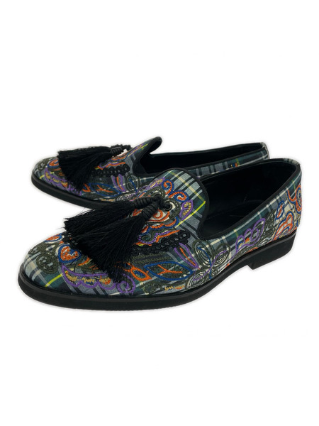 Needles シューズ 刺繍 タッセルローファー (40)