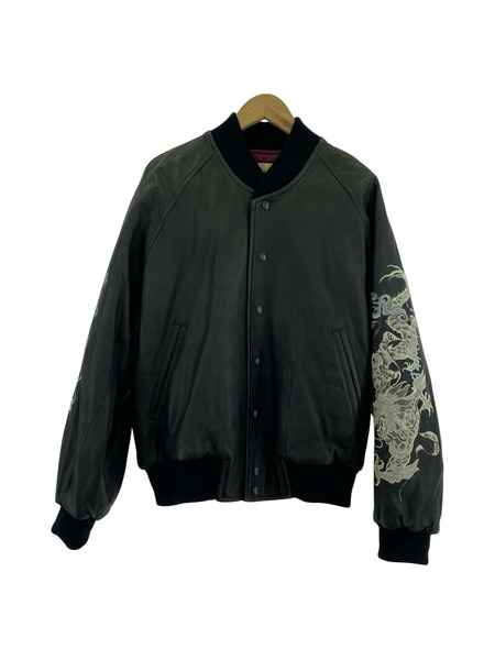 ジャケット FUN KANSAI MAN 袖刺繍 レザースタジャン｜商品番号