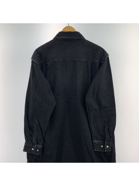 THE SHINZONE　HALF ZIP DENIM DRESS　ブラック 34