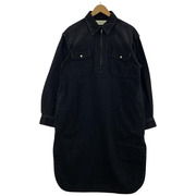 THE SHINZONE　HALF ZIP DENIM DRESS　ブラック 34