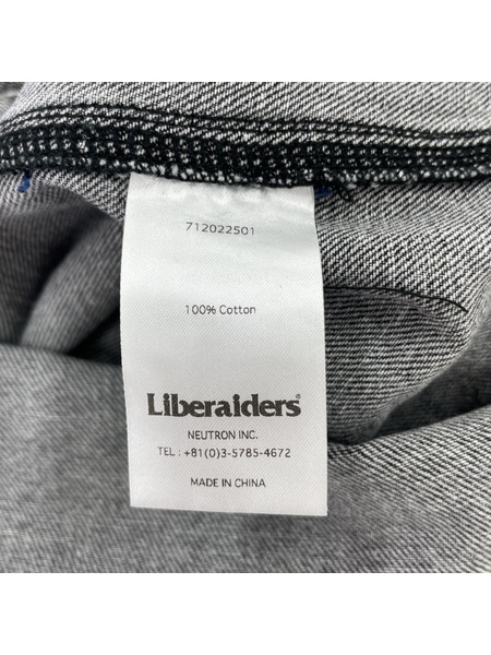 半袖シャツ Liberaiders 25SS DENIM BASEBALL SHIRT L