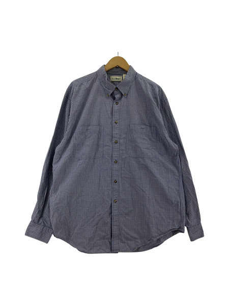 L.L.Bean 長袖シャツ 90s L/Sギンガムチェックシャツ (L)