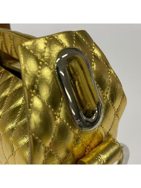MASU LEATHER CAKE BAG PETIT GOLD