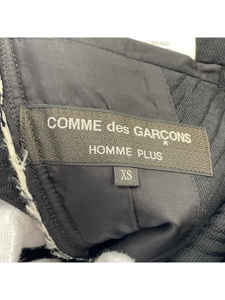 COMME des GARCONS ジャケット HOMME PLUS 25SS フリル ジャケット XS ブラック