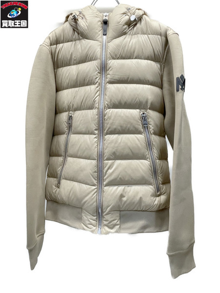 Mackage　25AW FRANK-R ニット切替キルティングジャケット M ベージュ