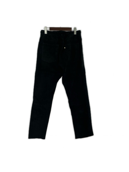 パンツ WESTOVERALLS 17AW スエードパンツ S ブラック