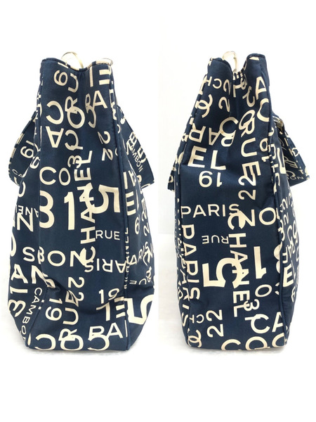 CHANEL バイシーライン ロゴトートバッグ 