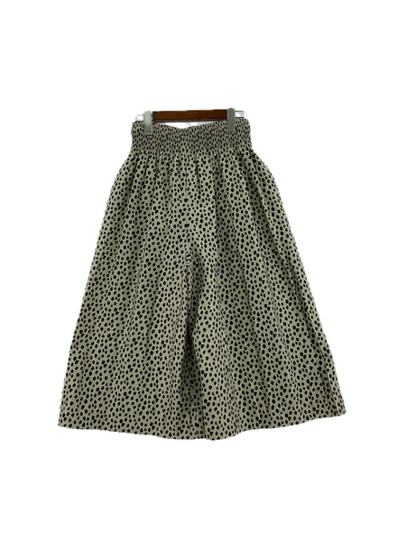 BEARDSLEY パンツ 総柄/イージーパンツ/ワイド/白系/黒