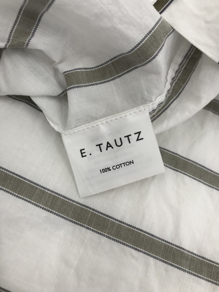 E.TAUTZ ストライプシャツ XS ホワイト