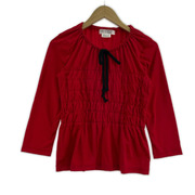 COMME des GARCONS 22年 コムコム コードジャージポリ縮 赤 (XS)