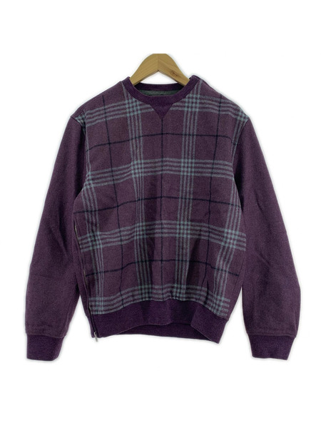 メンズラグ衣料 15-16AW ウール100% プルオーバー 紫