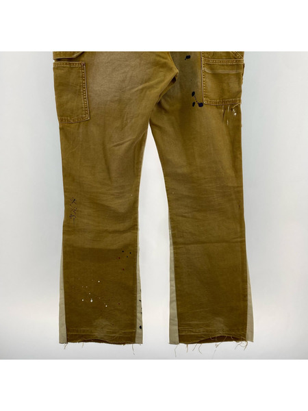 mnml パンツ フレア 茶（38）