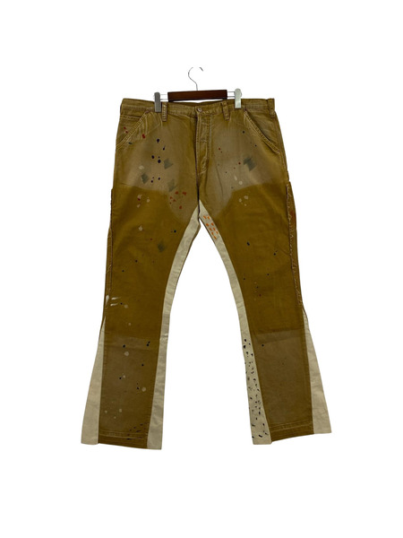 mnml パンツ フレア 茶（38）