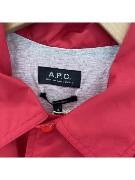 A.P.C. ジャケット コーチジャケット 赤