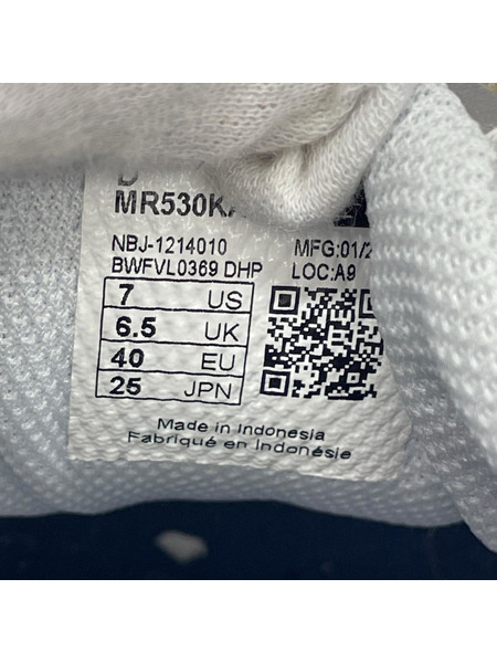NEW BALANCE スニーカー MR530KA シルバー 25.0cm