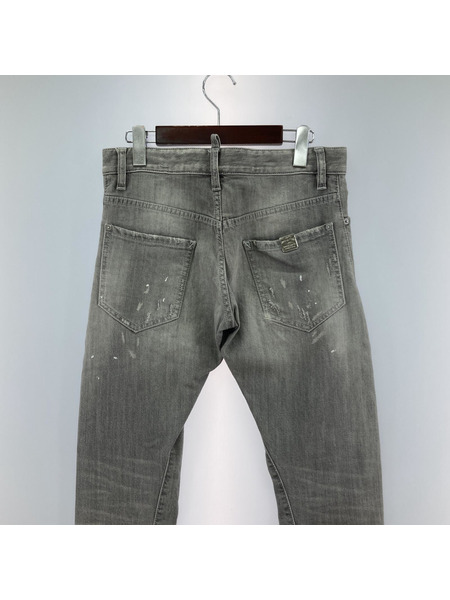 DSQUARED2 ダメージ加工 デニムパンツ 44 グレー S74LA0682 S30260