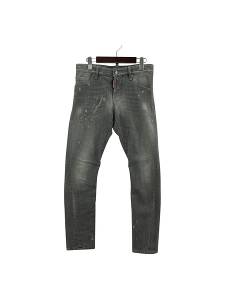 DSQUARED2 ダメージ加工 デニムパンツ 44 グレー S74LA0682 S30260