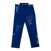 BRAIN DEAD パンツ PRINTED CANVAS CARPENTER PANTS  ブルー